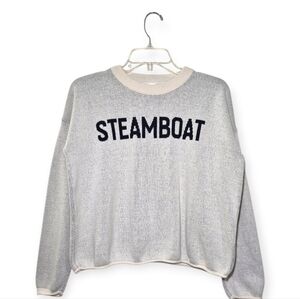 TOWN PRIDE Steamboat Sweater White Cream Navy XS